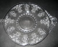 Heisey #1495 Fern Handled Plate