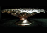 Heisey #1201 Low Footed Floral Bowl