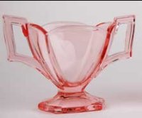 Heisey # 354 Wide Flat Panel Cream & Sugar