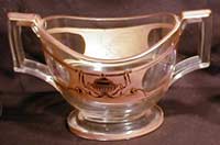 Heisey #1186 Yeoman Oval Hotel Cream and Sugar