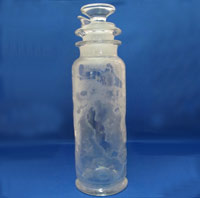 Heisey #4225 Cocktail Shaker with Arctic Etch