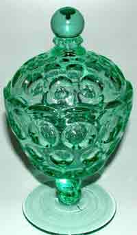 Heisey #1506 Whirlpool Footed Candy Box
