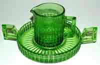Heisey # 473 Narrow Flute w/ Rim Sugar Tray & Creamer