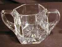 Heisey # 352 Flat Panel Individual Cream and Sugar