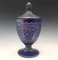 Imperial #   27/ 810 Aurora Jewels Covered Candy Jar