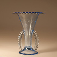 Imperial # 400/  87R Candlewick Rolled Top Vase w/ Imperial Star Cutting