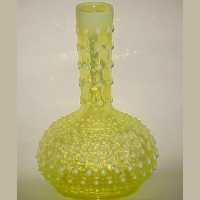 Imperial #1886/163/1 Stamm House Dew Drop Opalescent Bottle