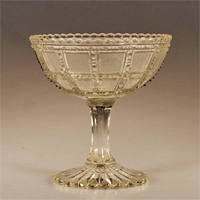 Imperial # 710 "Beaded Block" Stemmed Jelly