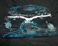 Imperial Octagon Muffin Tray w/ Rose Cutting