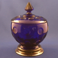 Imperial Old English / Olive Covered Cobalt Candy