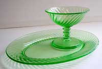 Imperial # 790/3 Cake and Sherbet Set