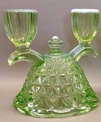 Imperial # 749 Laced Edge "Katy" Twin Candle Holders