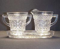 Imperial # 160 Cape Cod Cream and Sugar with Tray