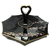 Imperial # 725 Center Handled Server with Maytime Decoration