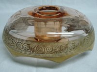McKee # 156 Octagon Edge Candleholder w/ Minton Border