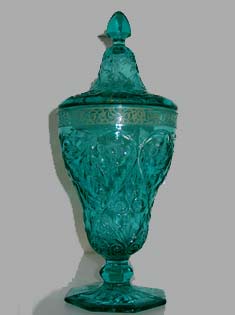 McKee Rock Crystal Candy with Rambler Rose Decoration