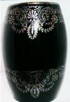 Paden City # 182 Vimmer Vase with Unknown Silver Overlay