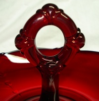 Paden City # 890 Crow's Foot Round Center Handled Bowl