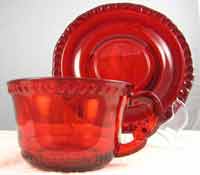 Paden City # 881 Gadroon Cup and Saucer