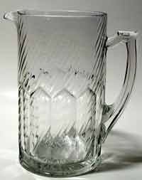 Paden City # 201 Spiral Optic Pitcher