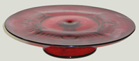 Paden City # 221 Maya Footed Cake Plate