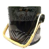 Paden City Biscuit Jar with Black Forest Etch
