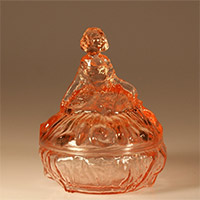 Tiffin # 9313 Dancing Girl Powder Jar