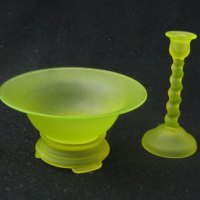 Tiffin #  179 Console Bowl w/ #66 Candlesticks