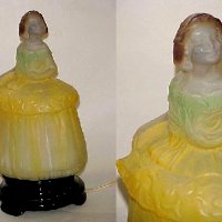 Tiffin Crinoline Girl Lamp