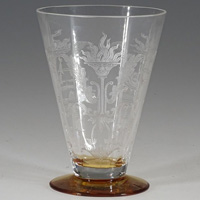 Tiffin #14185 Bi-Color Tumbler w/ Julia Etch