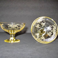 Tiffin Byzantine Footed Nut Dishes