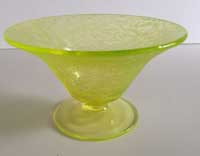 Tiffin #  151 Whipped Cream bowl with Jack Frost Decoration