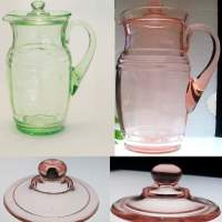 U. S. Glass Pitcher w/ Lid