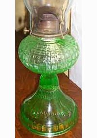 U. S. Glass #G-9965 Oil Lamp