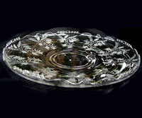 Tiffin # 5902 Lily Plate with Fuchsia Etch