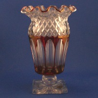 Westmoreland #1932 Wakefield / Waterford Crimped Top Vase