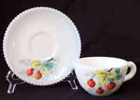 Westmoreland #  22 Beaded Edge with Strawberry Decoration