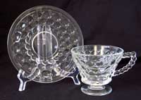 Westmoreland #1000 Thousand Eye Cup and Saucer