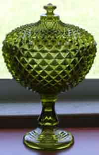 Westmoreland # 556 Sawtooth Covered Compote