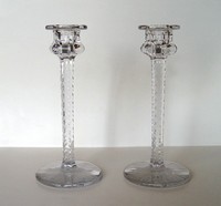 Westmoreland #1027 Candlestick w/ Cutting
