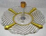 Indiana # 303 Serving Plate with a Farberware Handle