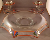 Indiana # 603 Console Bowl and Candlesticks