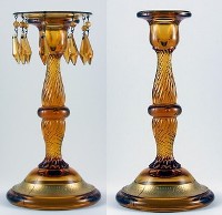 Indiana #   5  Spiral Optic Candlestick with Bobeche