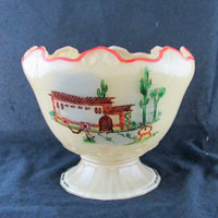 Indiana # 607 Compote w/ # 733 Decoration