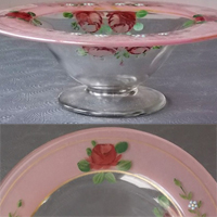 Indiana #   9 Flared Berry Bowl w/ Unknown Decoration