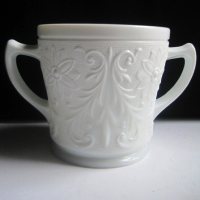 Indiana Early American Milk Glass Cream & Sugar
