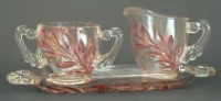Indiana #1008 Willow Creamer, Sugar & Tray