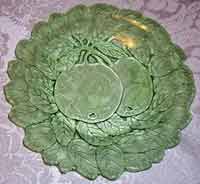 Indiana Avocado Plate with Apple Center