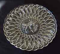 Indiana # 622 Pretzel Plate with Intaglio Fruit
