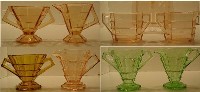 Indiana # 600 Tea Room Creamer & Sugar Sets
